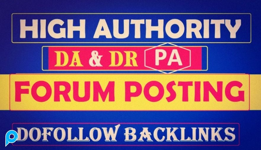 80+ Forum Posting backlinks with Article