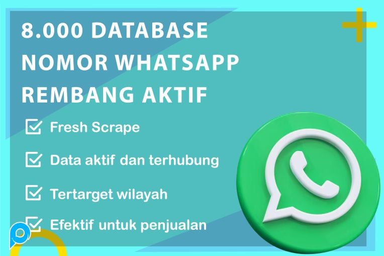 8.000 DATABASE NOMOR WHATSAPP REMBANG AKTIF