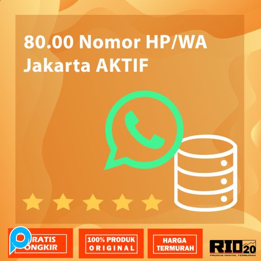 80.000 Nomor HP/WA Jakarta AKTIF