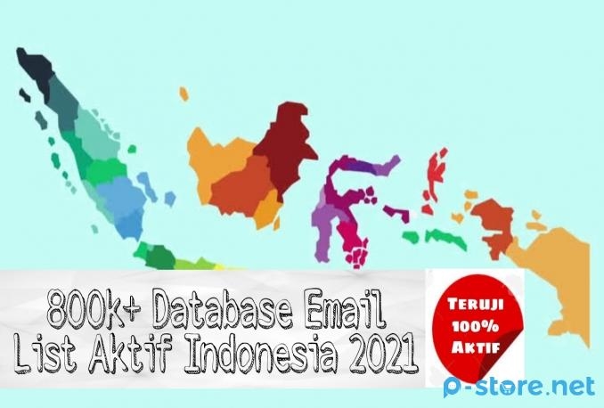 800k+ Database Email List Indonesia Aktif 2021