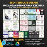 850+ Template Desain Undangan Pernikahan Kekinian Aesthetic Rustic Corel Draw (Format CDR)