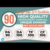 90 Manual backlink Permanen Berkualitas Tinggi SEO Domain Unik