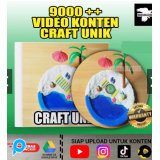 9000 VIDEO KONTEN CRAFT KERAJINAN TANGAN VIRAL SIAP UPLOAD di sosial media