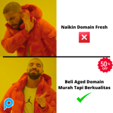 AGED DOMAIN BERKUALITAS HIGH DR DA PA , LOW SS , ANTI-SPAM , UMUR TUA BEBAS PILIH