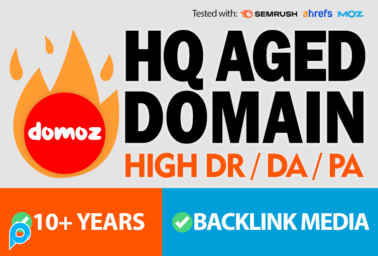 Aged Domain High Quality DR DA PA Backlink Media