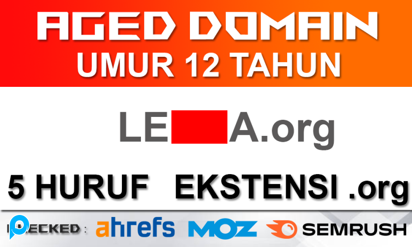 AGED DOMAIN umur 12 Tahun 5 Huruf Mudah diingat