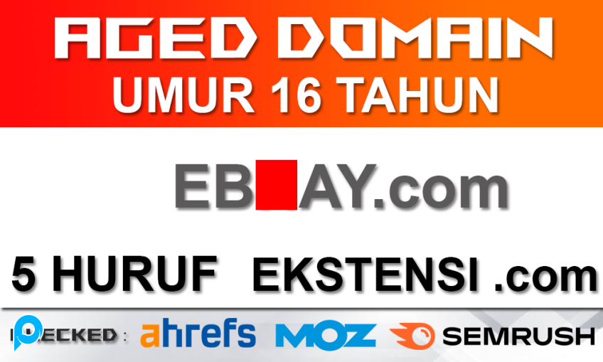 AGED DOMAIN umur 16 Tahun 5 Karakter Mudah diingat