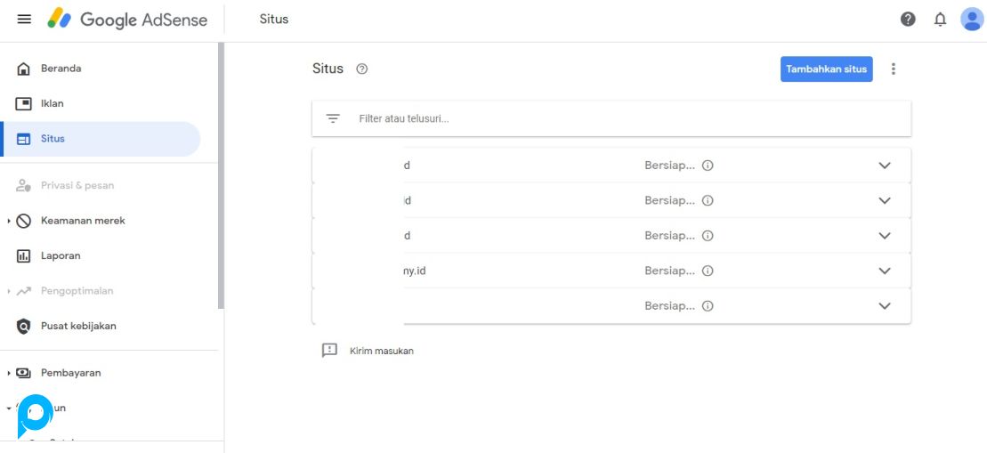 Akun Adsense Fresh + blog Kesehatan Siap Addsite