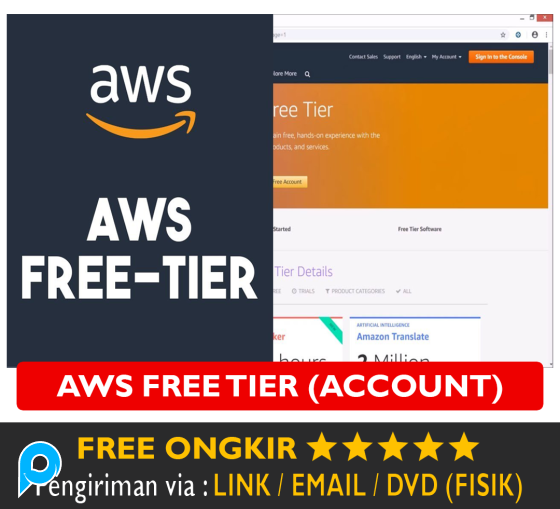 Akun AWS Free Tier Amazon Web Service Account Original Bergaransi