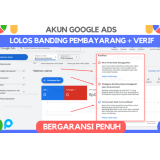 Akun Bagus !! Akun Google Ads Dipulihkan Valid + Verif Pengiklan (Bergaransi)