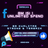 Akun BM ISI 1 Ad Account Facebook Business Manager Spend/Spent Limit Harian UNLIMITED/Kualitas Terba