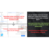 AKUN BM KHUSUS COLOK NOMOR FANSPAGE FITURE WAHATSAPP