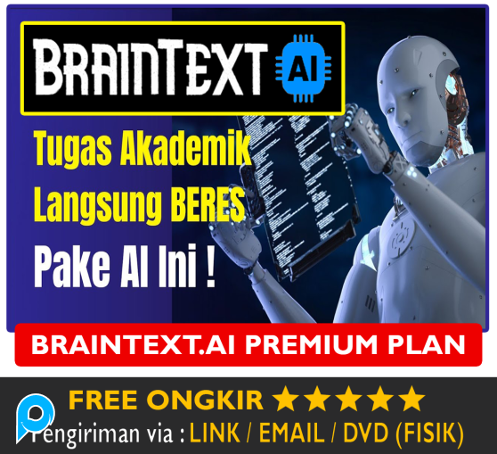 Akun Brain Text AI Premium Account BrainText AI My Word AI Cerdas untuk Artikel Jurnal Skripsi Ilmia