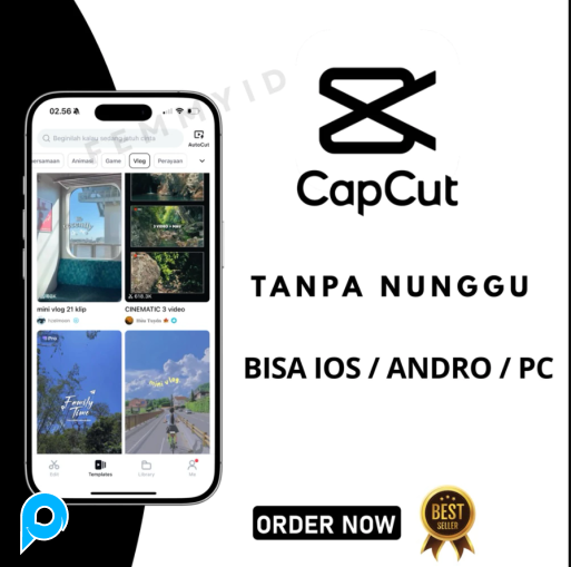 Akun CapCut PRO 1 Bulan Private 30 Hari Bergaransi Support All Devices