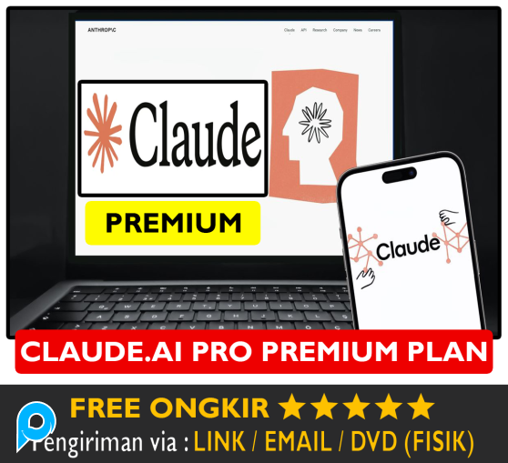 Akun Claude AI Pro Premium Account ClaudeAI Sonnet Pro AI Canggih Tool Produktivitas Bergaransi