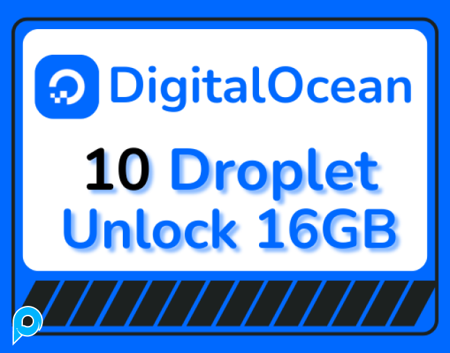 AKUN DIGITALOCEAN 10 DROPLET $200 2 BULAN STOK ALWAYS READY