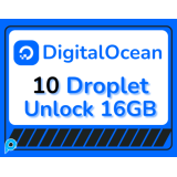 AKUN DIGITALOCEAN 10 DROPLET $200 2 BULAN STOK ALWAYS READY