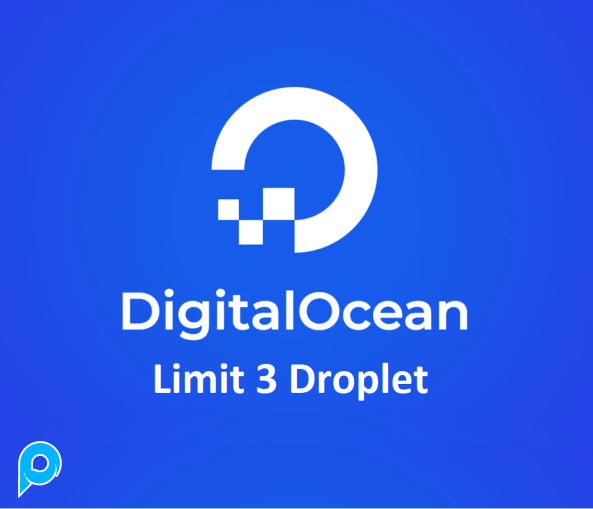 Akun DigitalOcean $205 Limit 3 Droplet 60 Hari