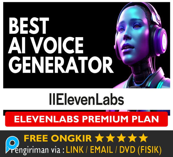 Akun Elevenlabs Premium Pro Account Eleven Labs Bergaransi Voice AI Generator Text to Speech
