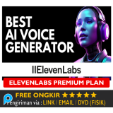 Akun Elevenlabs Premium Pro Account Eleven Labs Bergaransi Voice AI Generator Text to Speech