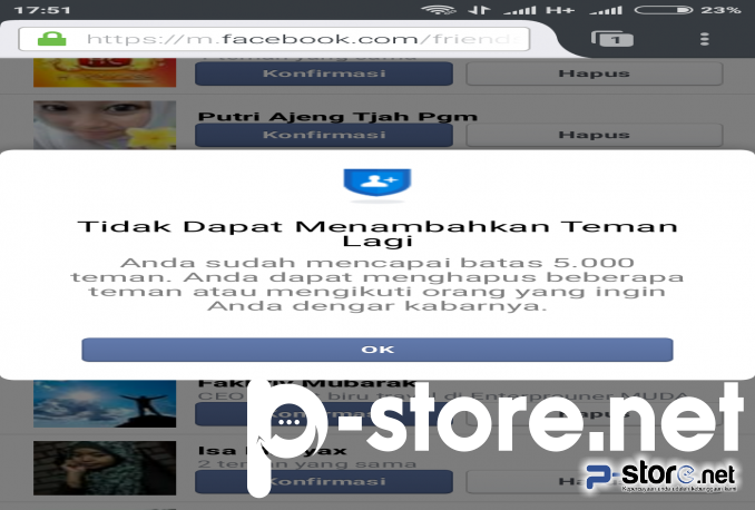 akun facebook 5000 teman TERBATAS