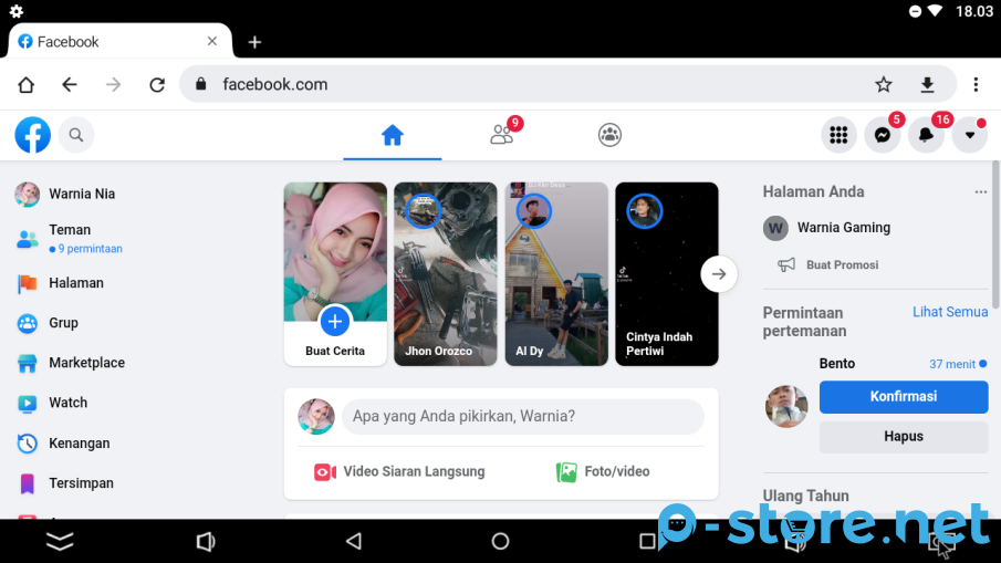 Akun Facebook baru A2F berMarketplace teman 100+ dan FP  FRESH