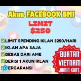 Akun Facebook BM1 buatan Vietnam limit $250
