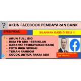 Akun Facebook FBAds FB Ads Pembayaran Bank + Foto Data Diri+ A2F On + Teman Banyak + Bisa Iklan