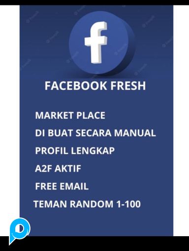Akun Facebook fresh  A2f on, KUAT DAN AMAN, BERGARANSI ORDER 10 FREE 1 BERKELIPATAN