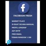 Akun Facebook fresh  A2f on, KUAT DAN AMAN, BERGARANSI ORDER 10 FREE 1 BERKELIPATAN
