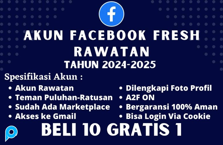 Akun Facebook Fresh Berfoto Profil + Halaman/ FP + MP, A2F ON ( Beli 10 Gratis 1 )
