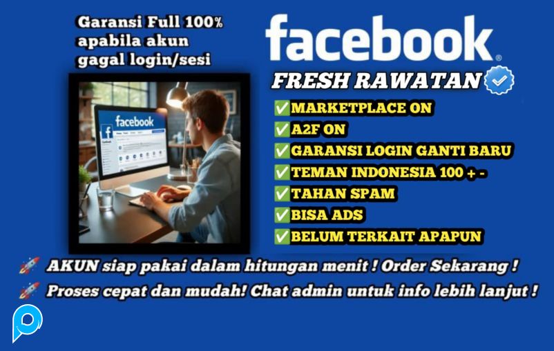 Akun Facebook Fresh Rawatan COOKIES+ Gmail+MP+A2F(Beli 10 Gratis 1)