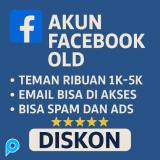 Akun Facebook Old Teman Ribuan Aktif 2FA