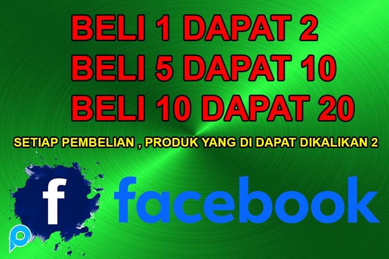 AKUN FACEBOOK SETIAP PEMBELIAN AKUN YANG DIDAPAT DIKALIKAN 2