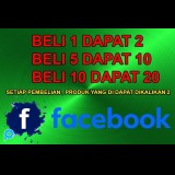 AKUN FACEBOOK SETIAP PEMBELIAN AKUN YANG DIDAPAT DIKALIKAN 2