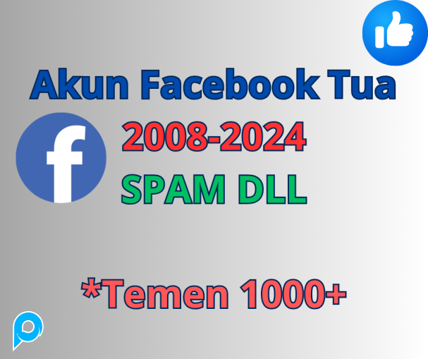 Akun facebook tua 2008-2024 teman 1000+ utk spam dll