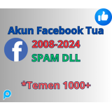 Akun facebook tua 2008-2024 teman 1000+ utk spam dll