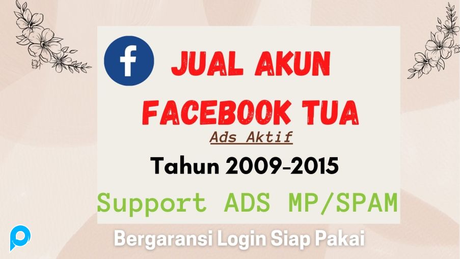 akun facebook tua 2009-2015 Support FB ADS+1bm siap pakai