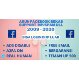Akun facebook tua bekas full aktivitas / real human / ads disable