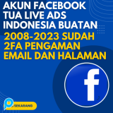 AKUN FACEBOOK TUA LIVE ADS INDONESIA BUATAN 2008-2023 SUDAH 2FA PENGAMAN EMAIL DAN HALAMAN