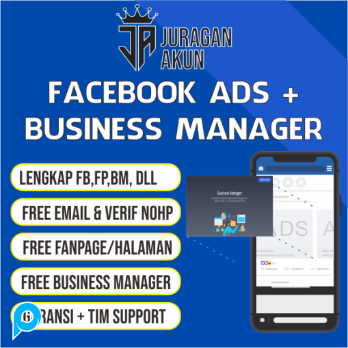 Akun FB Ads + BM (Business Manager) Facebook Untuk Iklan FB ADS