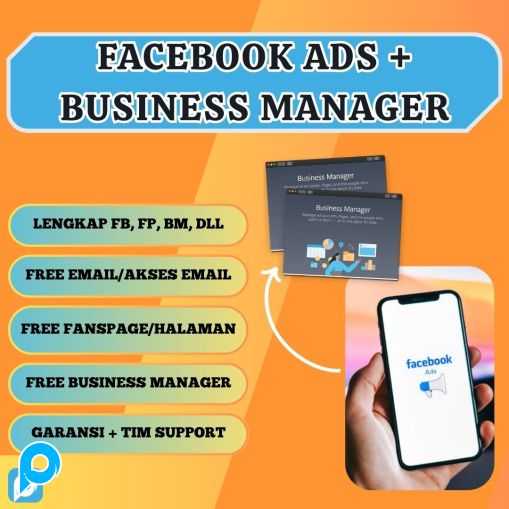 Akun FB + BM (Business Manager) Facebook Untuk Iklan FB ADS