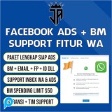 AKUN FB + FANPAGE FITUR WA + BM + WA (SUDAH KONEK WA)