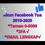Akun fb tua random 2010-2025 untuk spam/ iklan Teman random 0-5000 Garansi login