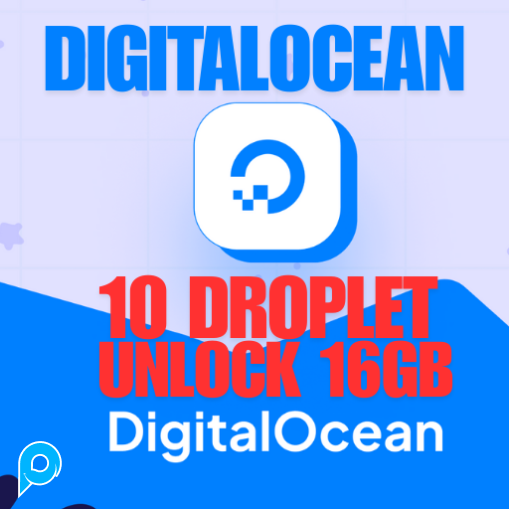 AKUN FRESH DIGITALOCEAN 10 DROPLET 200$ 2 BULAN