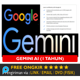 Akun Gemini AI + Google One Drive 2 TB 1 Tahun+ GDrive Premium Pro Account GeminiAI VEO 2 Student Ed