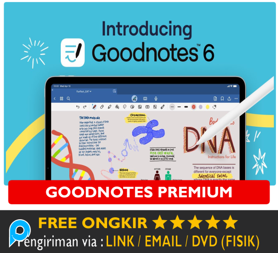 Akun Goodnotes 6 Premium Account Good notes 5 iOS Android iPad iPhone MAC PRO Features Subscription 