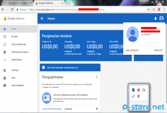 Akun Google Adsense US Non Hosted 2017 Full Approved