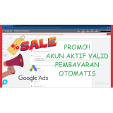 Akun Google Iklan Ads Aktif / Valid Pembayaran Otomatis