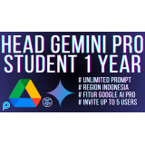 Akun Head Gemini AI PRO Student dan Google Drive 2TB